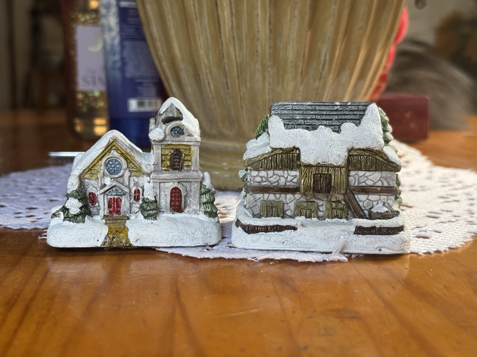 RSVP The American Rustic Series Country CHURCH Christmas Village, 2.75”L x2.25”W