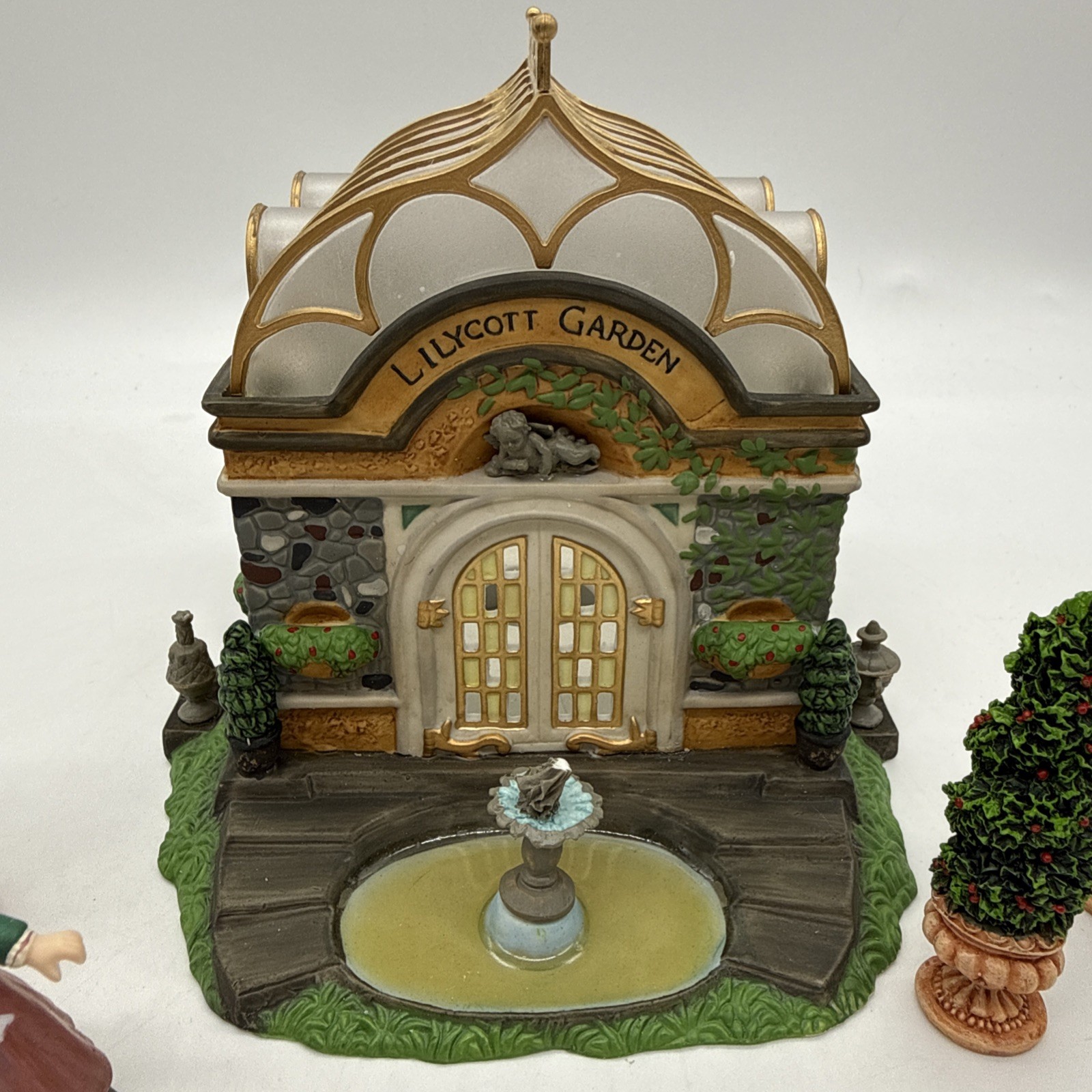 Dept 56 Lilycott Garden Conservatory Christmas Village House AS IS READ MORE