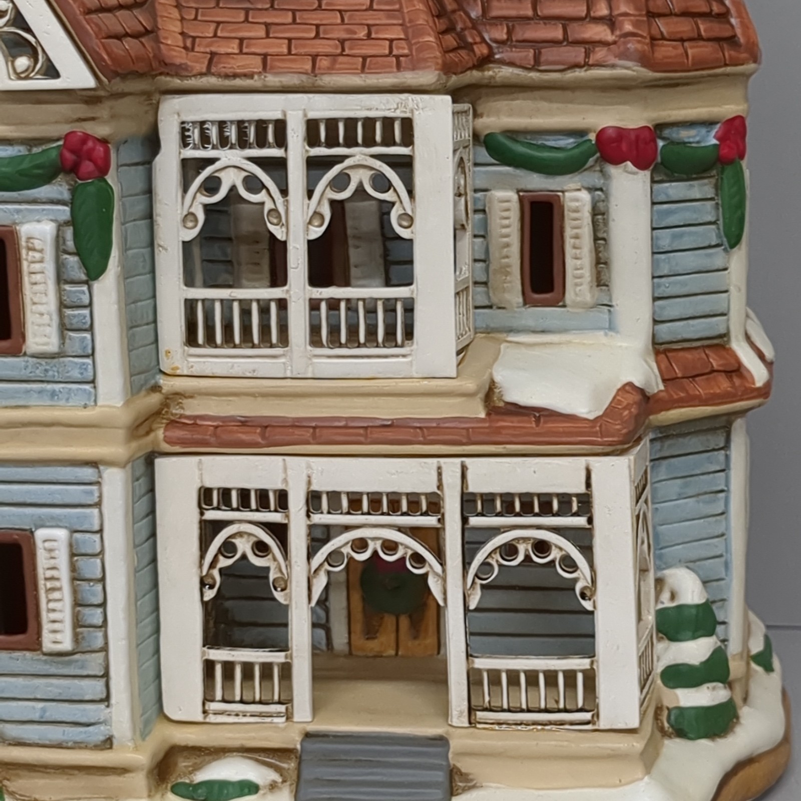 Lefton SPRINGFIELD HOUSE Colonial Christmas Village 00989 Holiday 1996