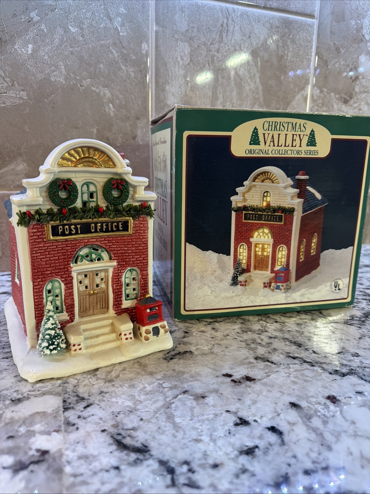 Vintage Christmas Valley Village Season Specialty Post Office 1991 W/Box