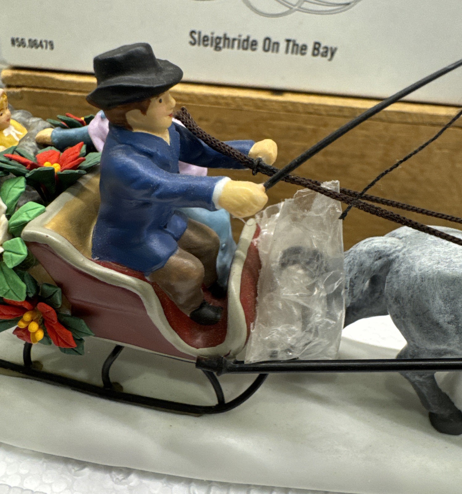 RARE SIGNED 2006 Department 56-Special Designs – Sleigh-RIDE on the Bay #06479