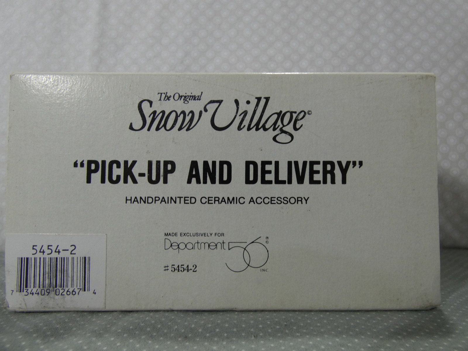 department 56 “Pick-Up & Delivery” #5454-2 – Snow Village
