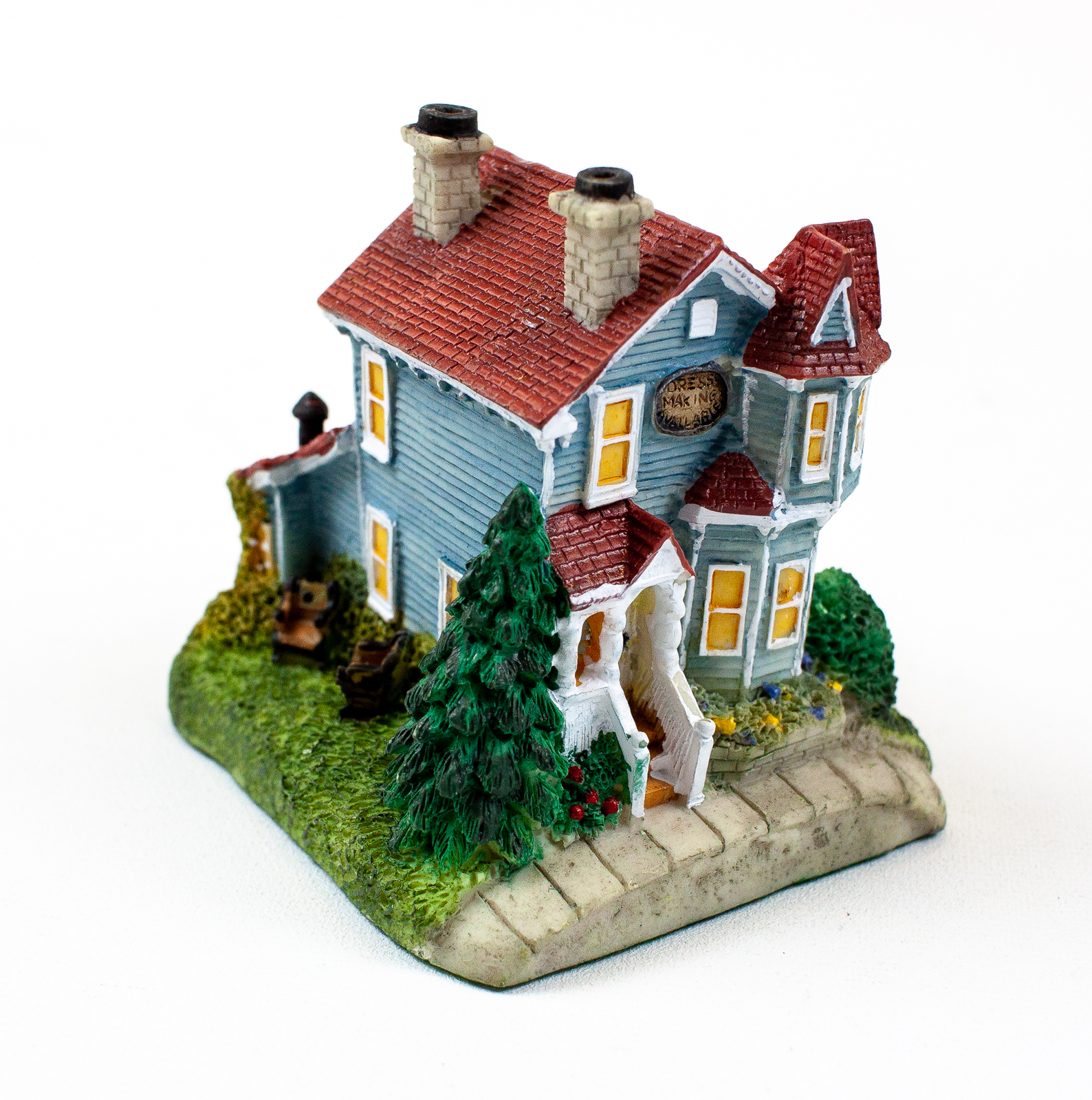 Liberty Falls Miniature Home of Seamstress Penney & Mountainview Church All in 1