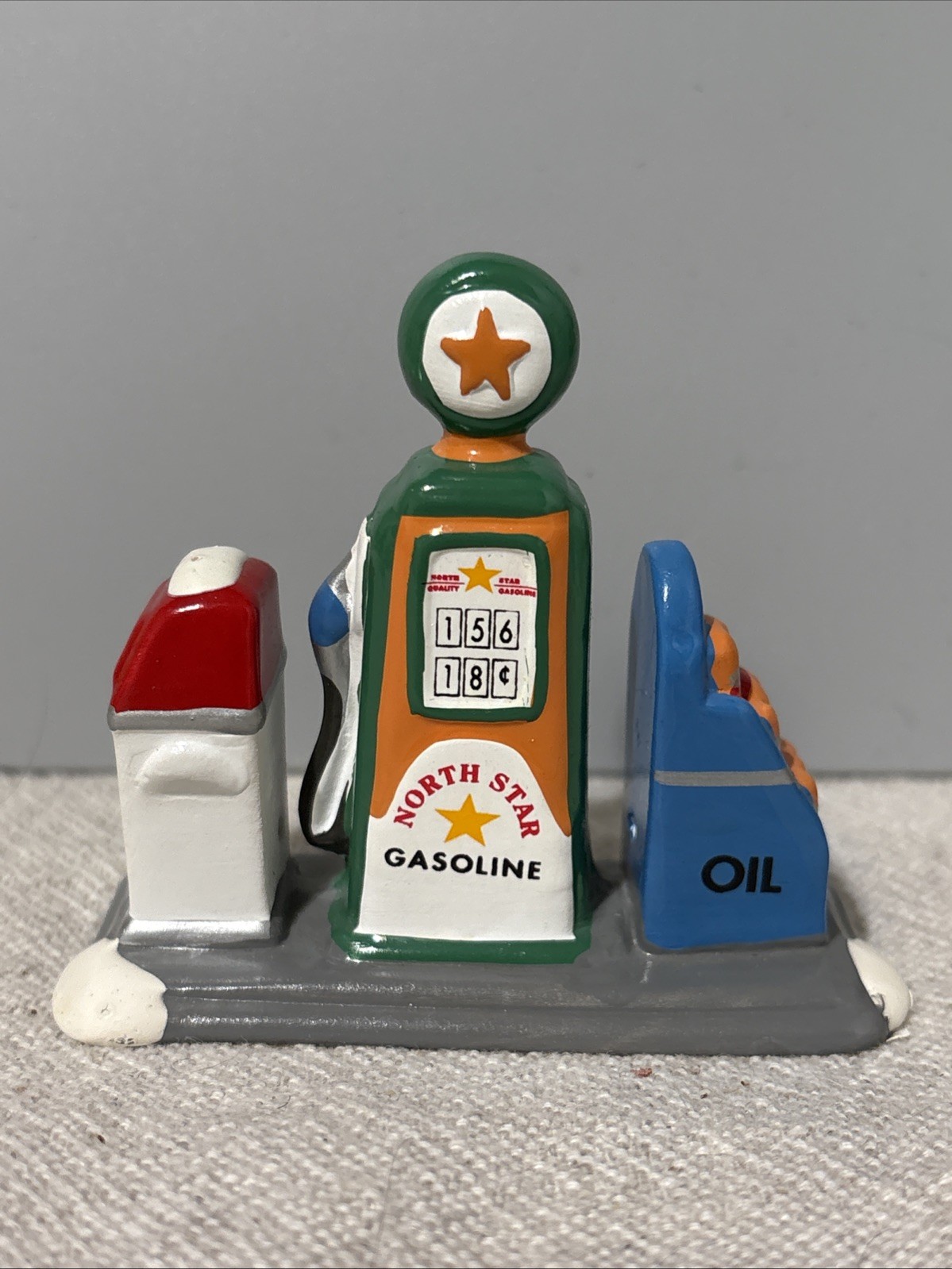 Dept 56 North Star Gasoline Gas Pump Uptown Motors Franks Gas Station Accessory