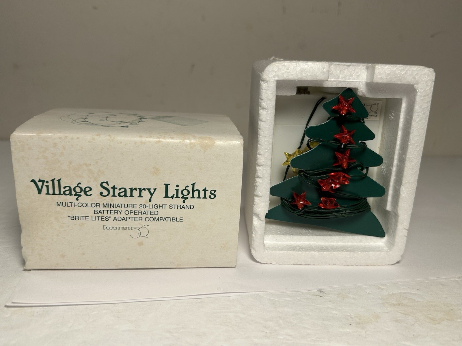 Department 56 VILLAGE STARRY LIGHTS 20 Multicolor Mini Lights #52684 Lot Of 2