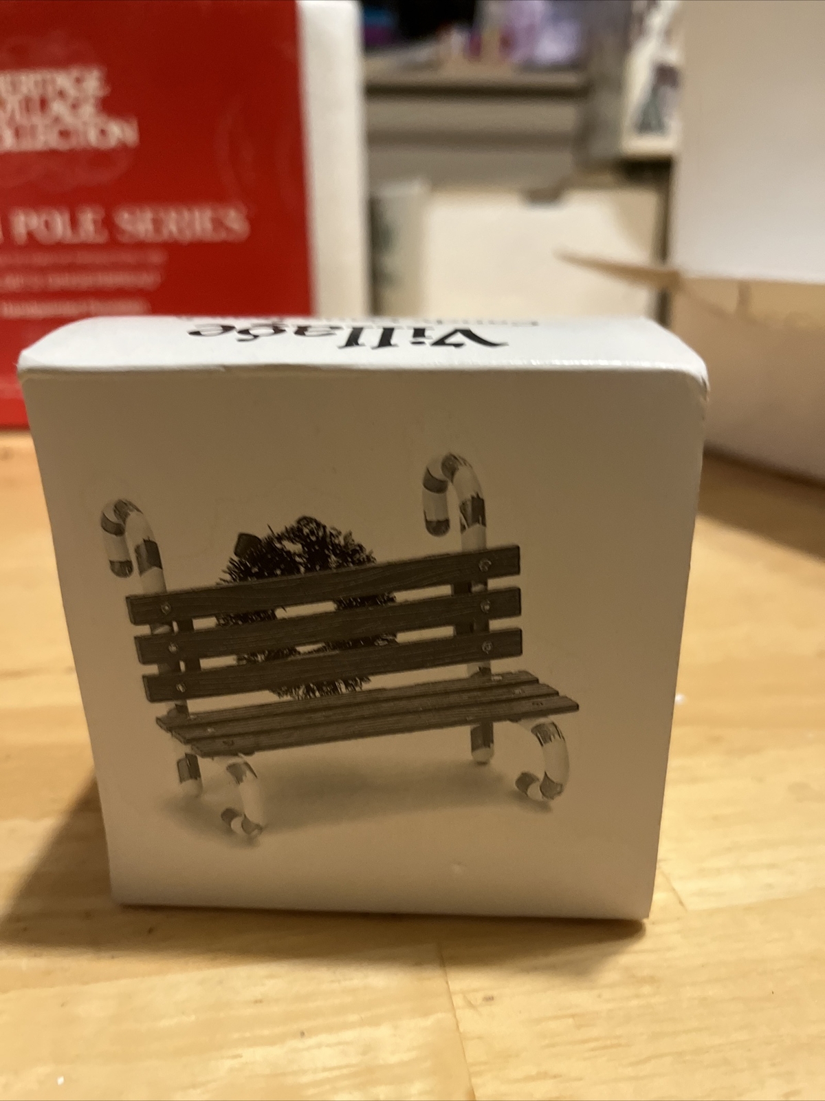 Dept 56 Christmas In City North Pole Series “Candy Cane Bench” Accessory 52669
