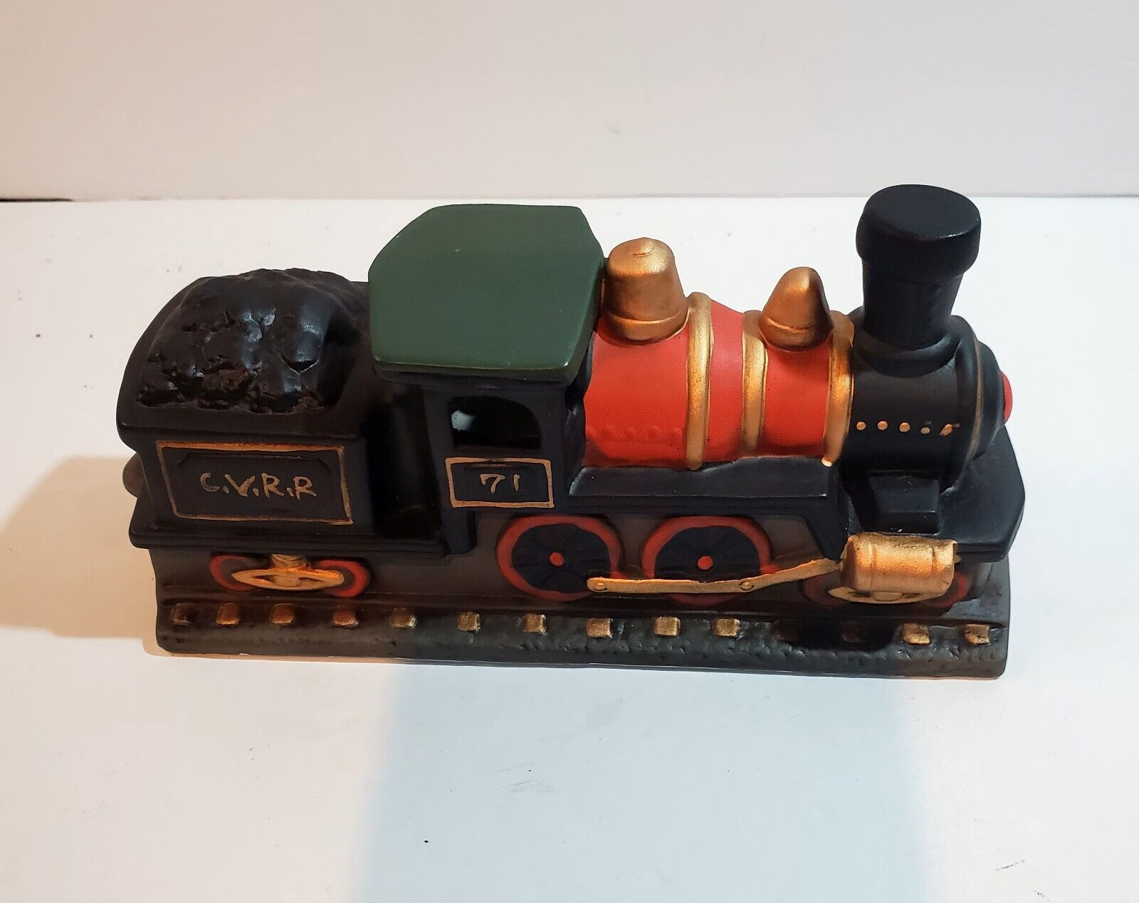 Vintage 1989 Lefton Christmas Colonial Village 3 piece Flyer Train Set 07125