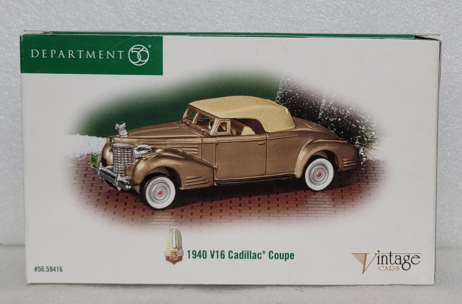 NEW Dept 56 1940 V16 Cadillac Coupe Vintage Cars 56.59416 Christmas in the City