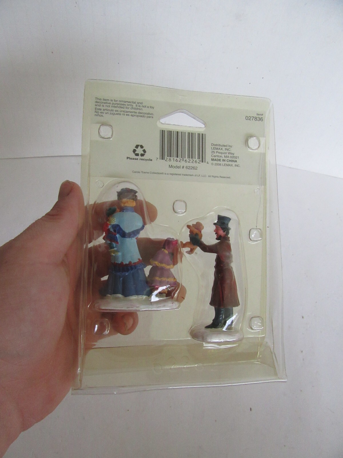 Lemax Carole Towne Christmas Village Figures, Woodland Animals, Teddy Bear (NIB)