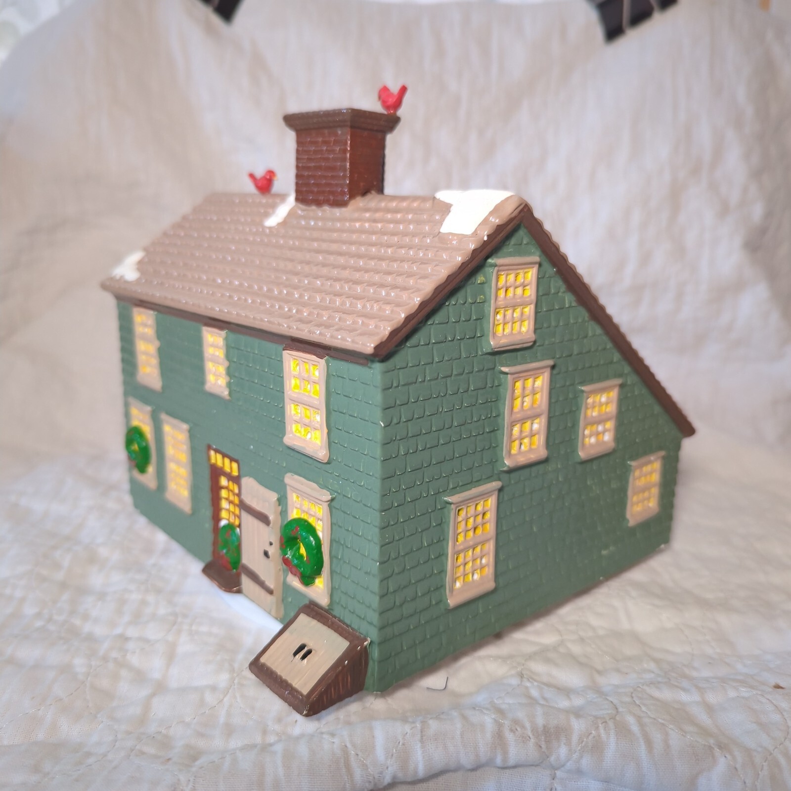Dept 56 Snow Village 1988 Home Sweet Home House and Windmill – Missing Blades