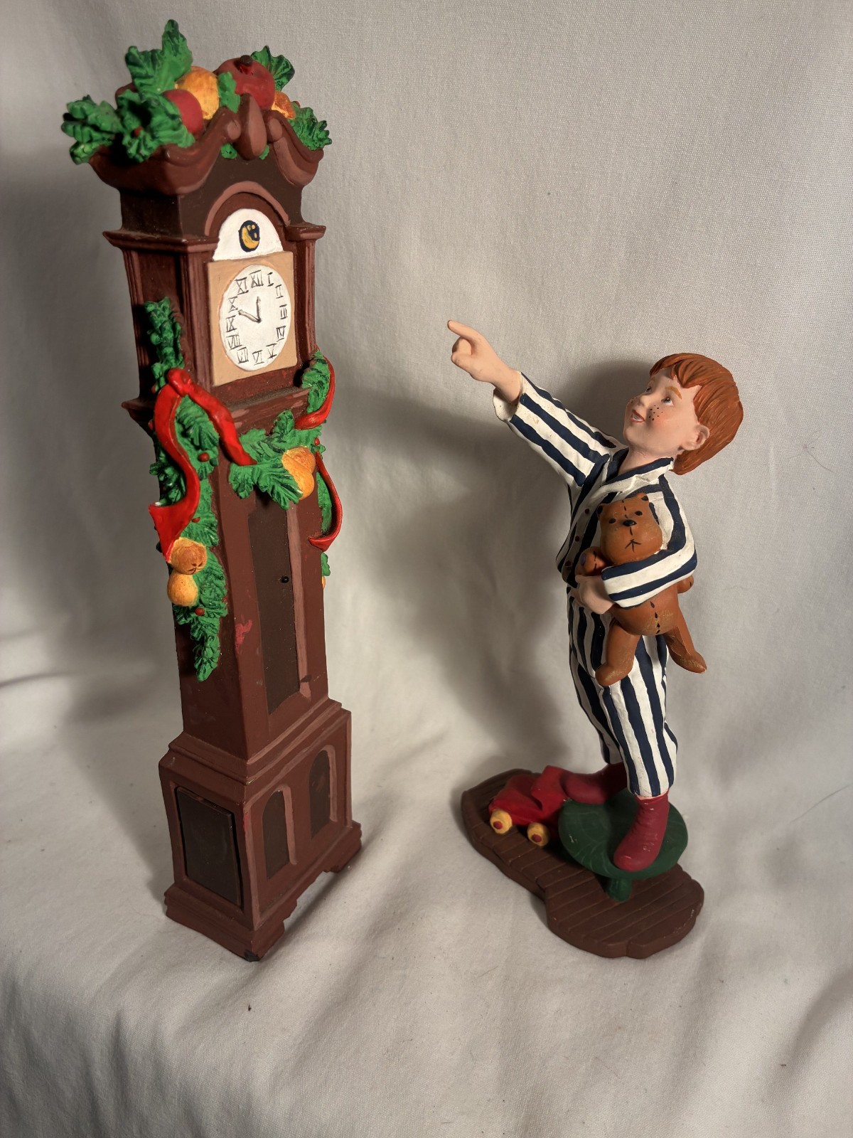Dept. 56 All through the House Theodore Adjusting Time/Grandfather Clock
