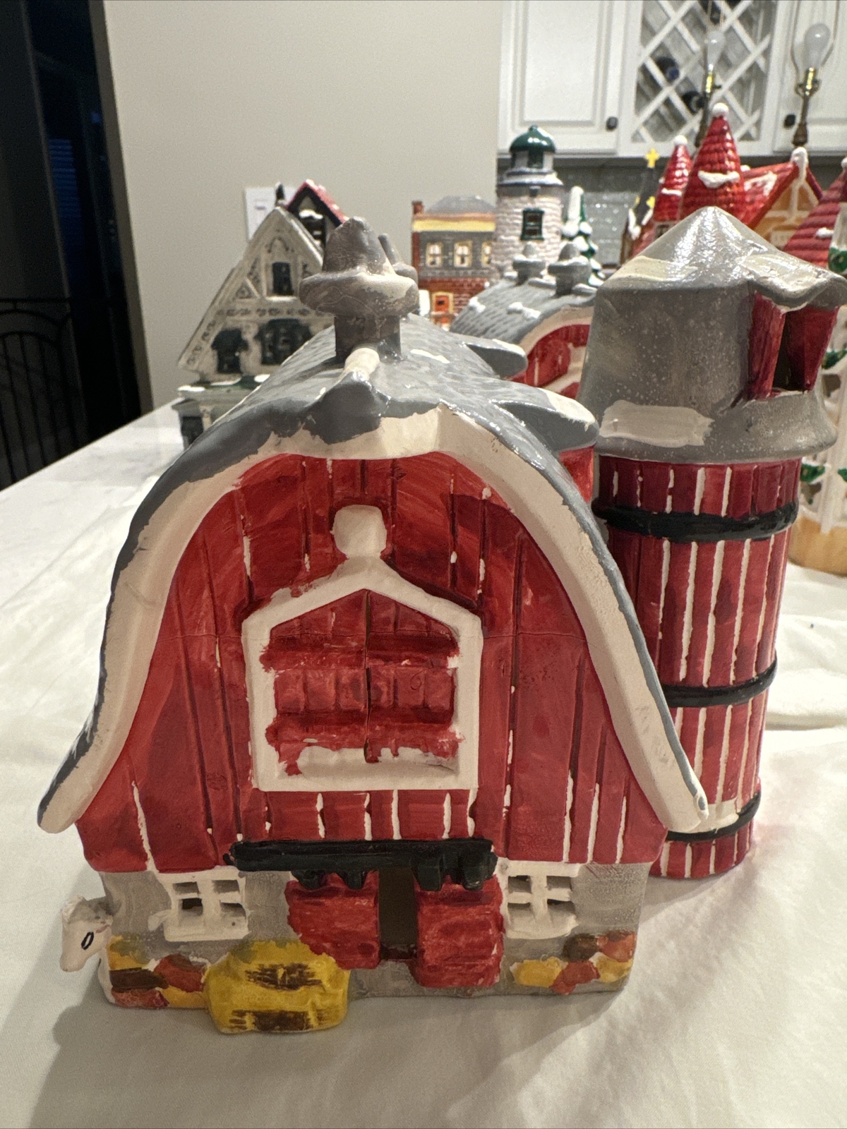 Dept. 56 Snowhouse Series, Red Barn, 1984 Hand Painted