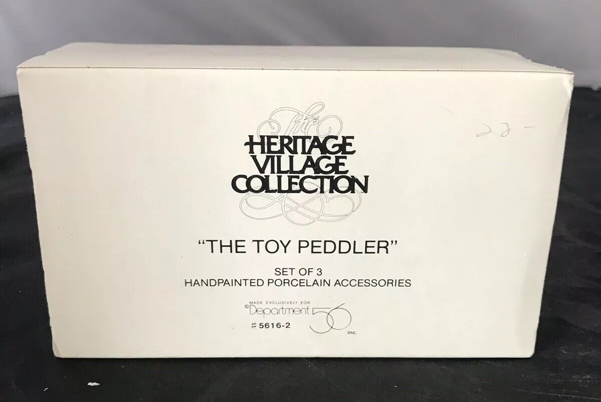 Dept 56 Heritage Village – The Toy Peddler- In Box