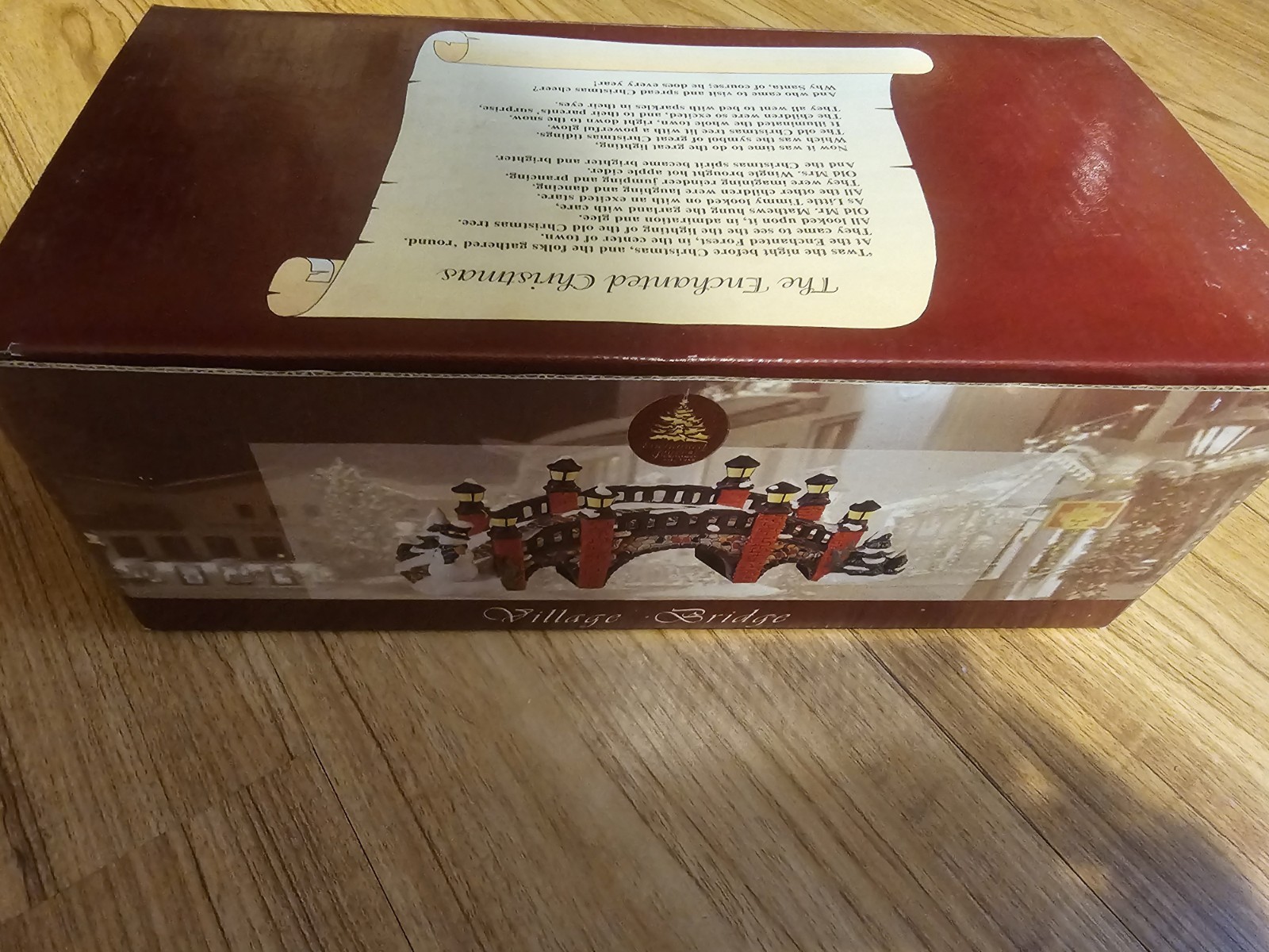 Vintage Enchanted Forest Lemax Village Bridge Christmas Poly Resin