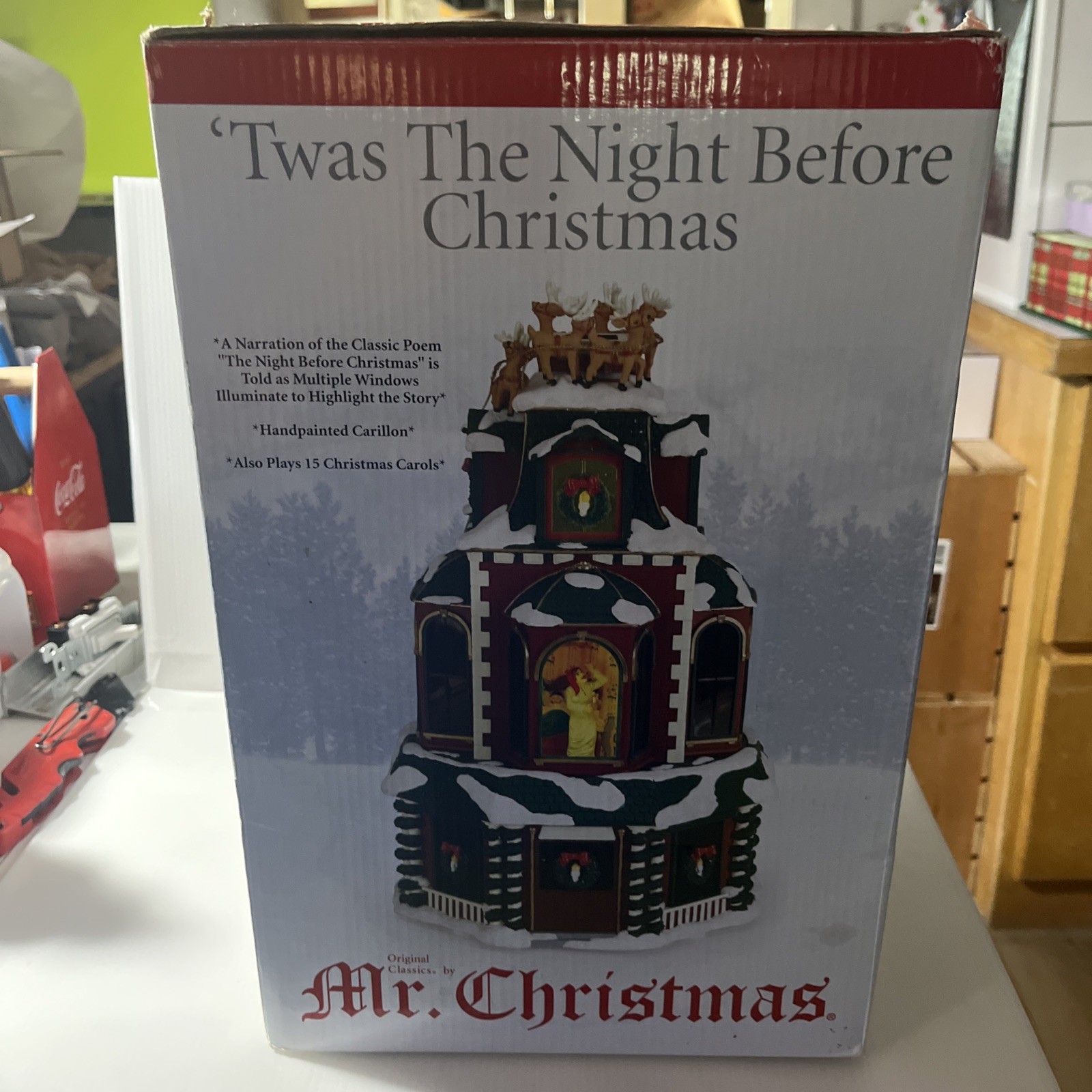 Mr Christmas Twas The Night Before Christmas Animation Read Description