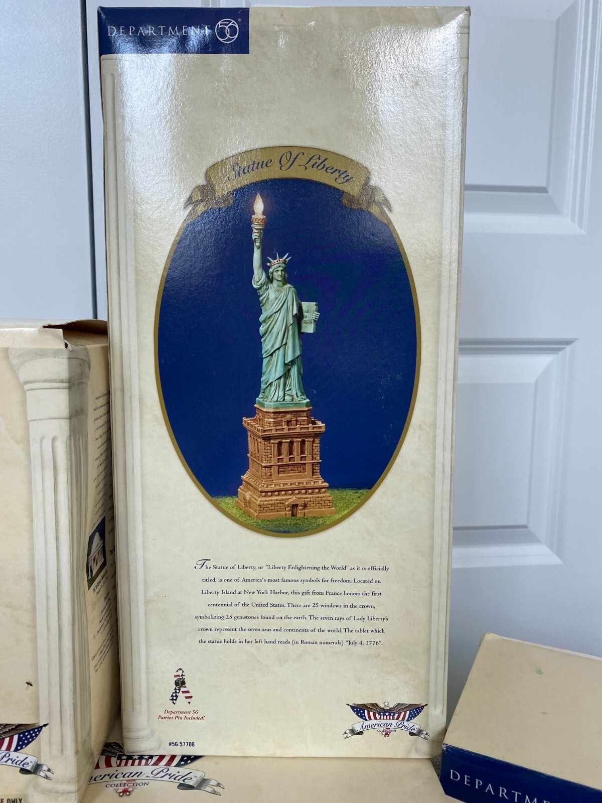 Dept 56, American Pride, White House, Statue of Liberty, Ellis Island and more
