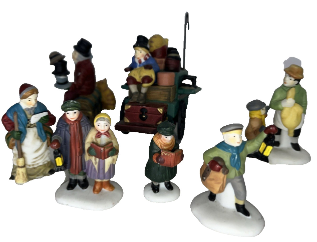 Department 56 Dept 56 Snow Village Assortment Lot & Figure w/ Goose