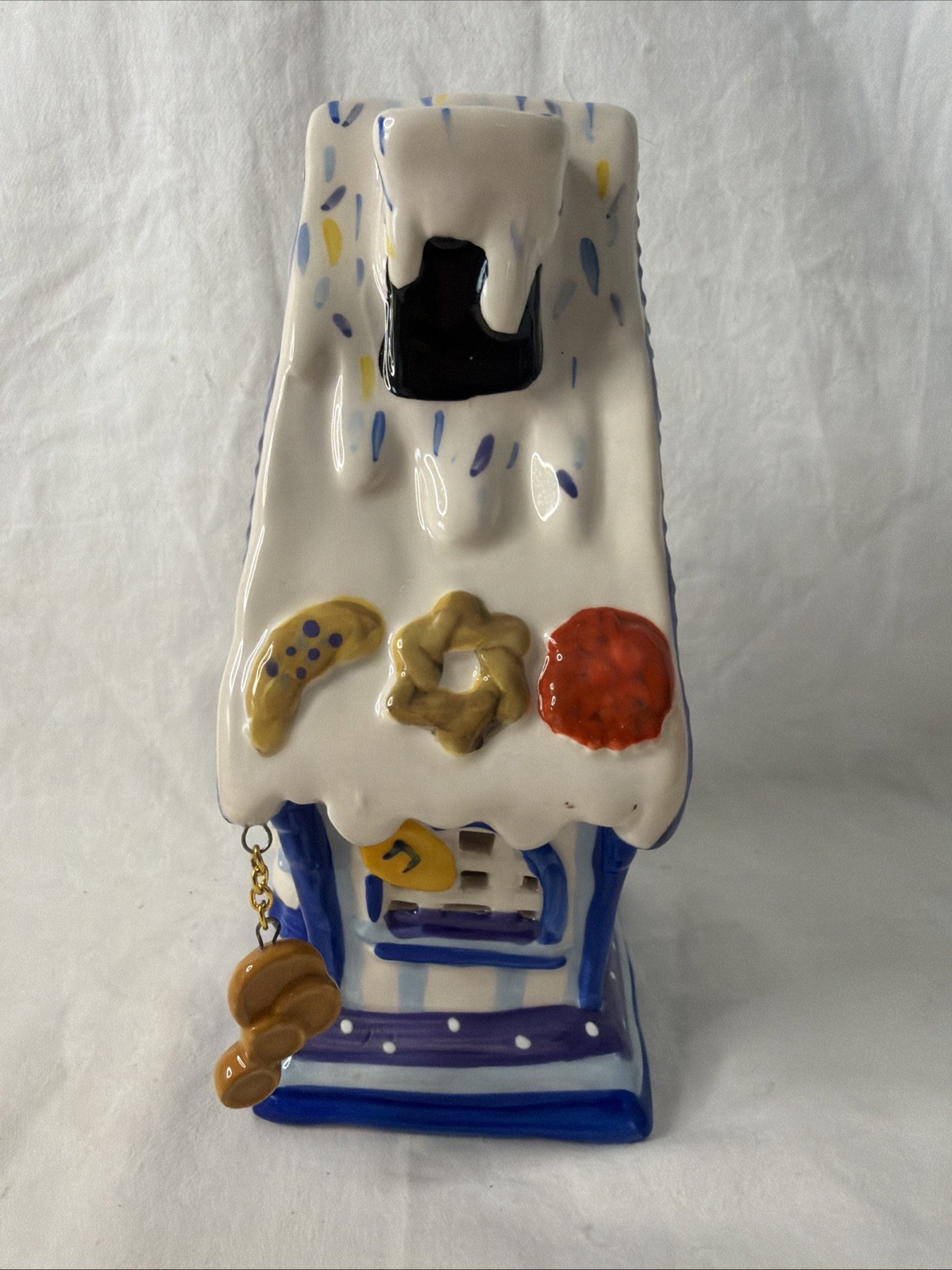 Blue Sky Clayworks Bubbe’s Bakery Hanukkah Jewish Ceramic Holiday Candle House