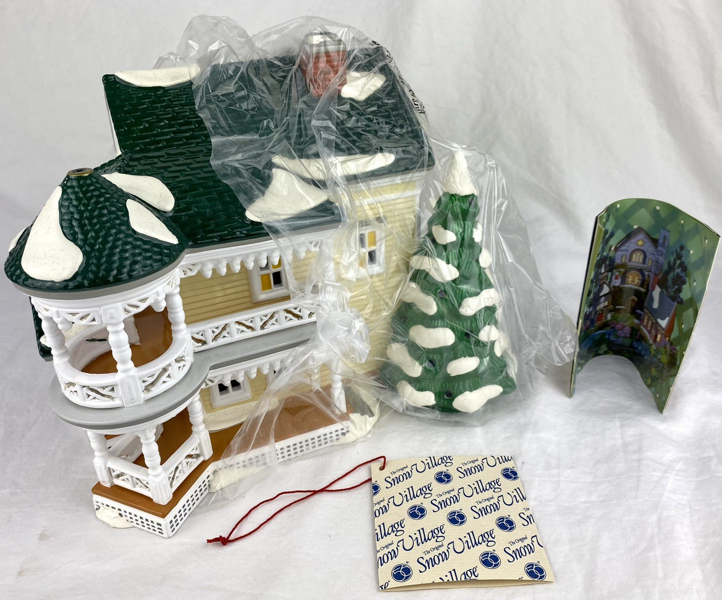 Department 56 Snow Village Carpenter Gothic Bed & Breakfast In Box 56.55043