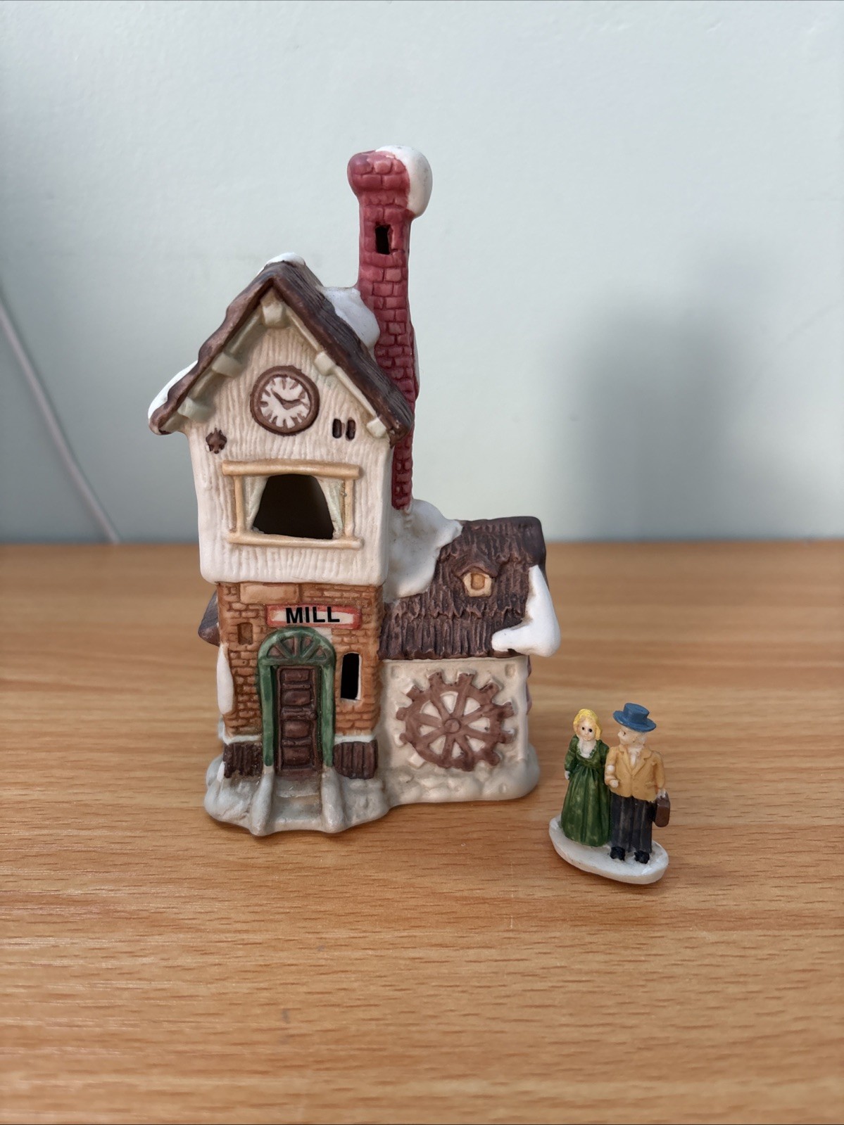 Vintage Share The Joy Illuminated Christmas Village Mill, No Light