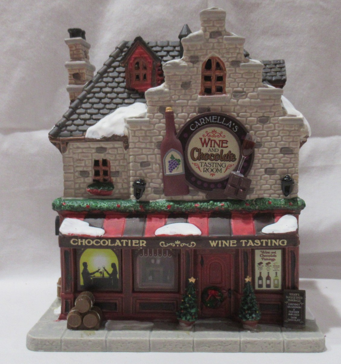 Lemax Christmas Village CARMELLA’S WINE AND CHOCOLATE TASTING ROOM Porcelain