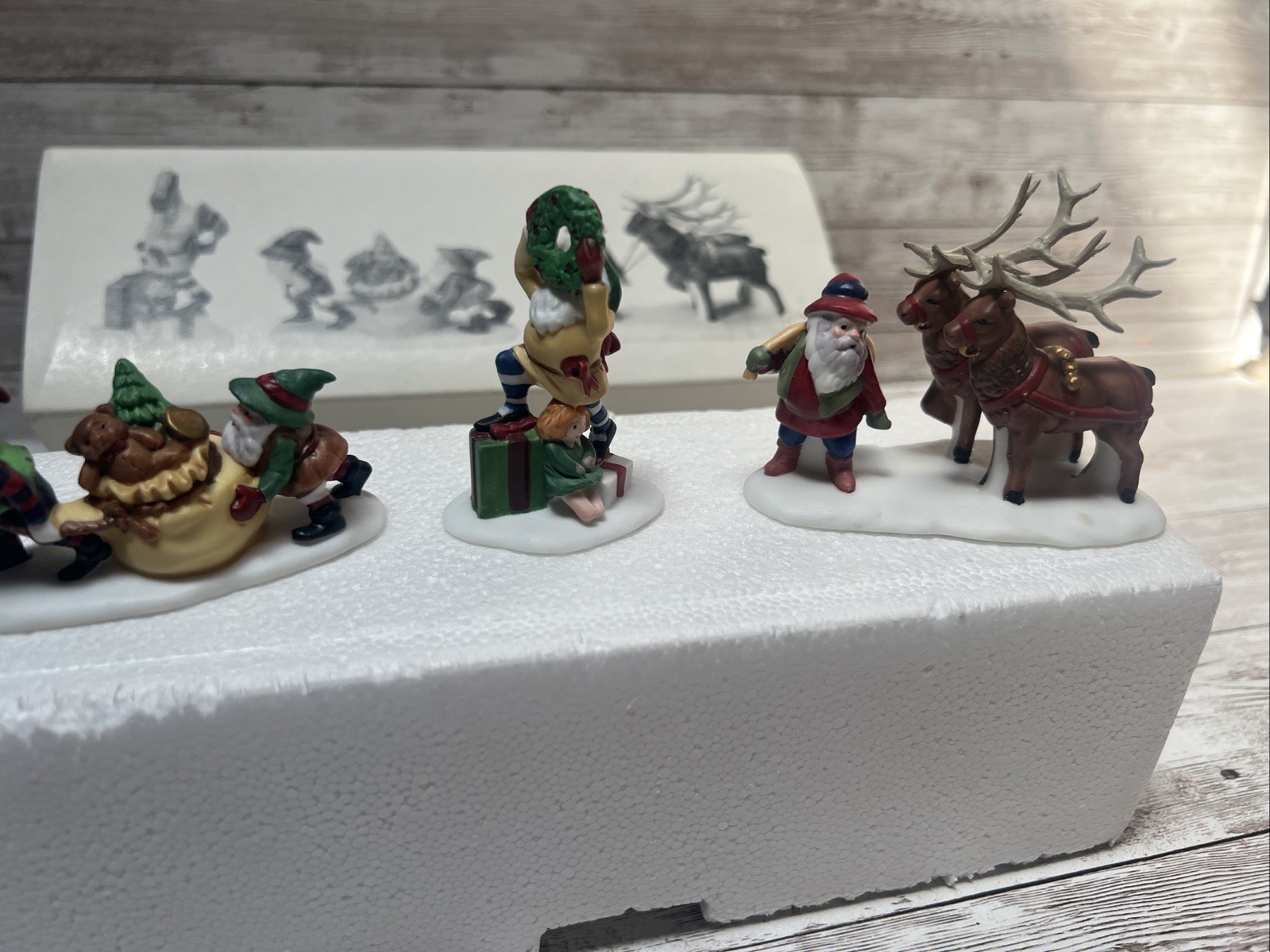 Dept 56 “Letters For Santa” #56049 “Santa’s Little Helpers” #56103 Retired