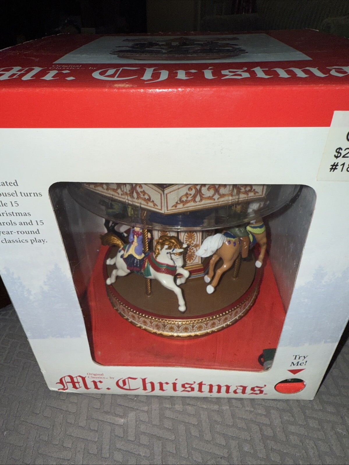 Mr Christmas Grand Carousel Musical Rotating Original Classics 30 Songs New In B