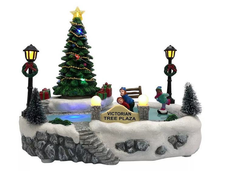 50% OFF HALF PRICE St Nicholas Square Rotating Tree Plaza Music Lights