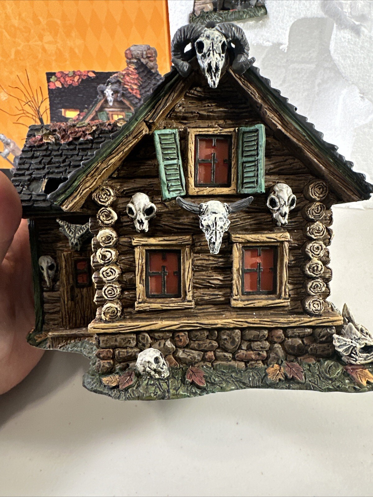 Dept. 56 Halloween 2020 Haunted Huntsman House Boxed Set of 4pcs. Silver Series