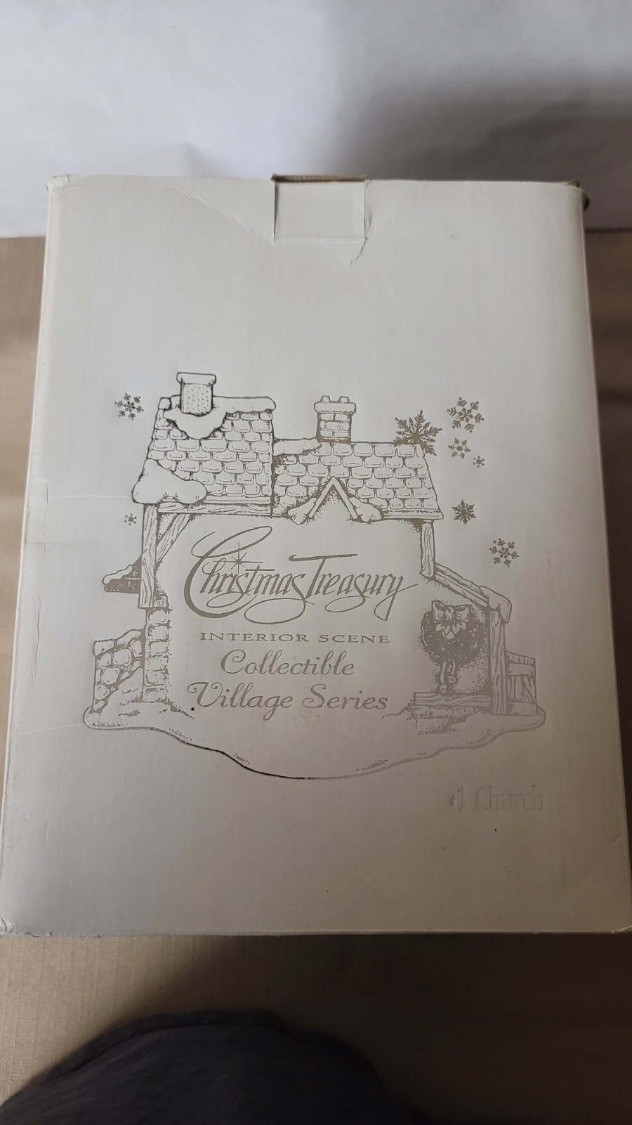 Vintage JCPenny Christmas Treasury Collectible Village #1 In Series Church