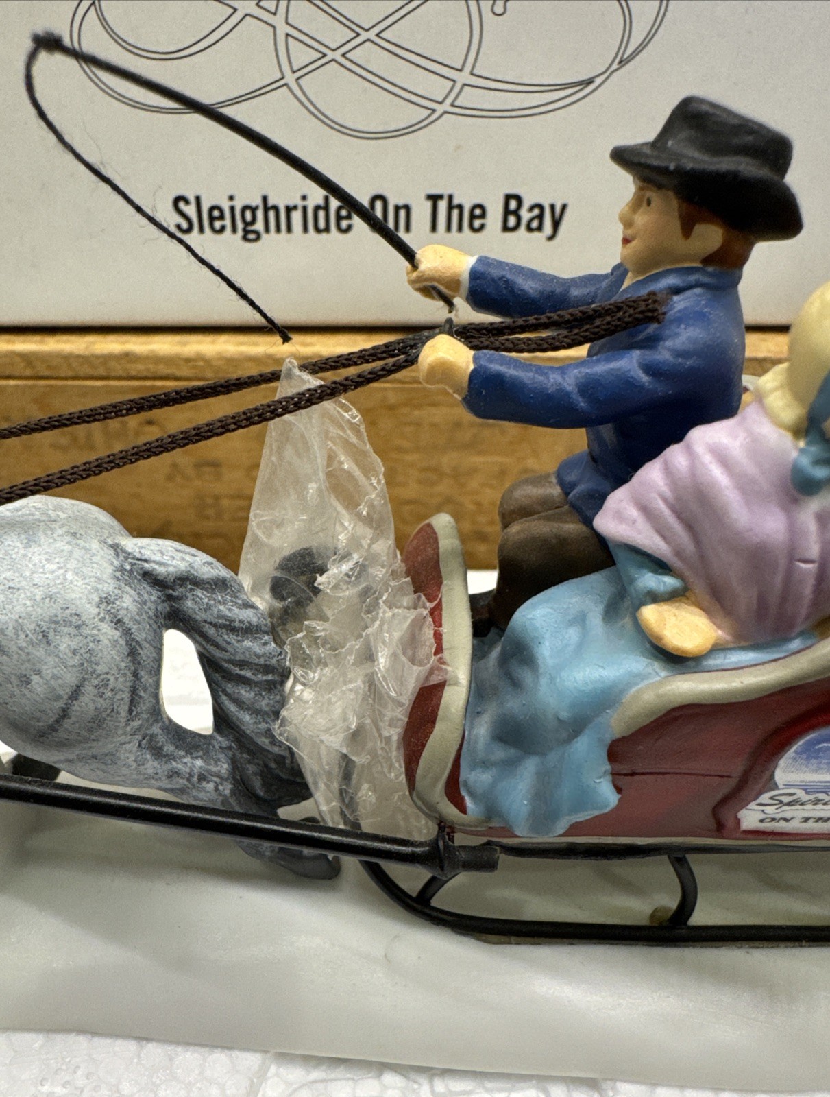 RARE SIGNED 2006 Department 56-Special Designs – Sleigh-RIDE on the Bay #06479