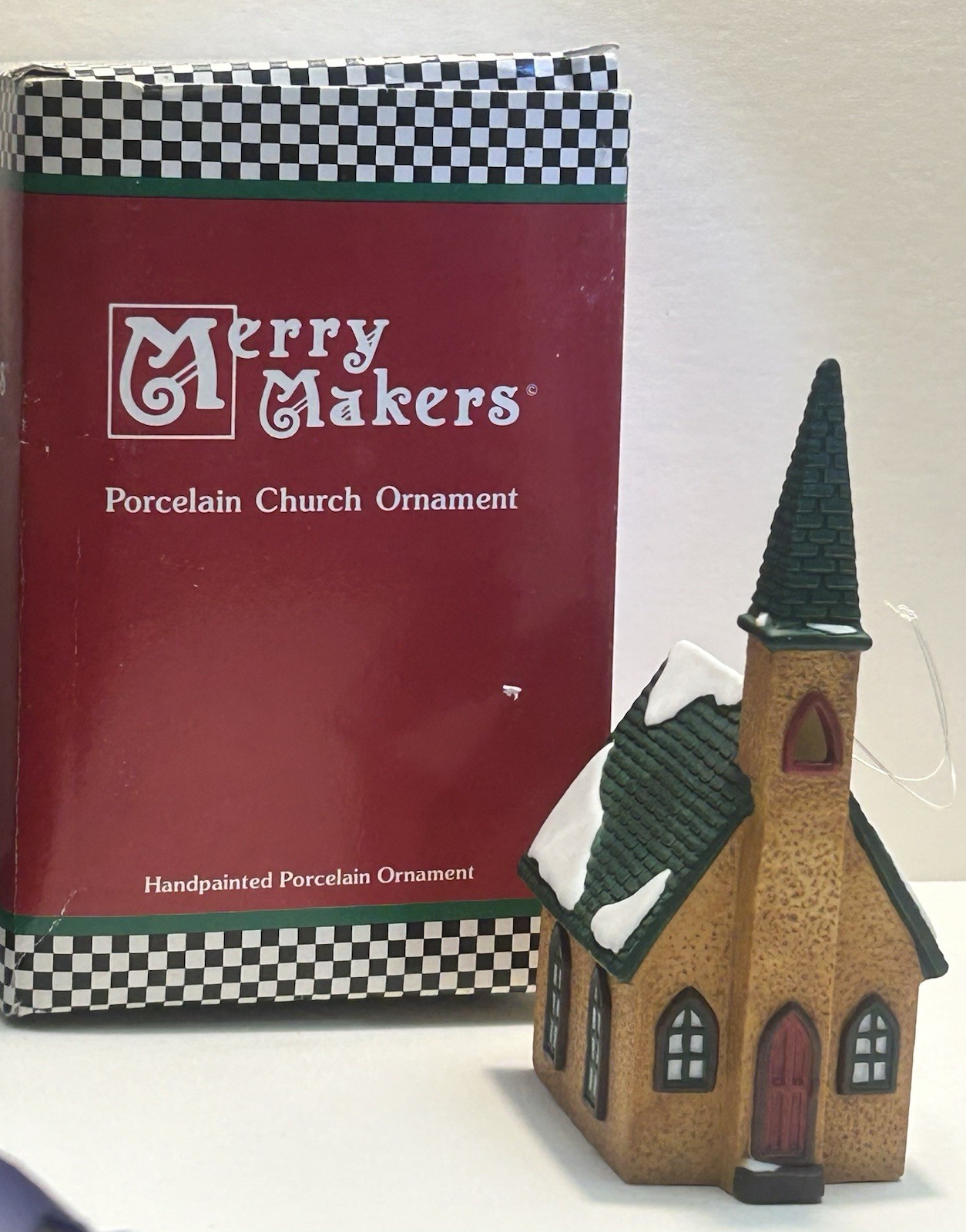 Department 56 Merry Makers 5” Porcelain Church Ornament w/ Box
