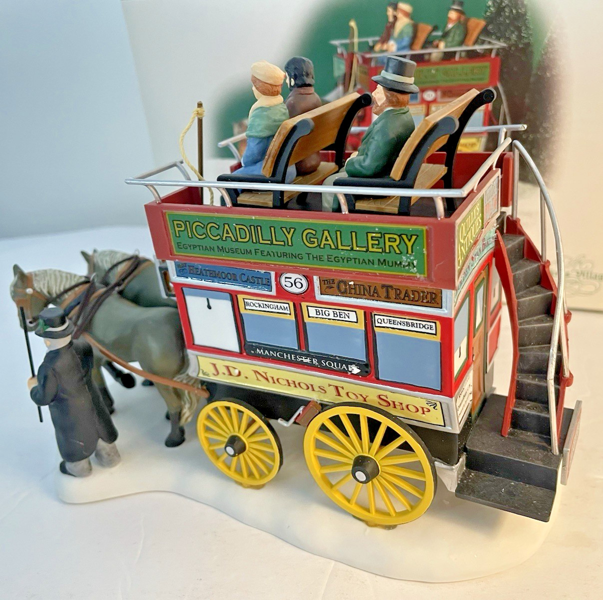 Department 56 Heritage Village Horse Drawn Omnibus Christmas Carriage Dickens