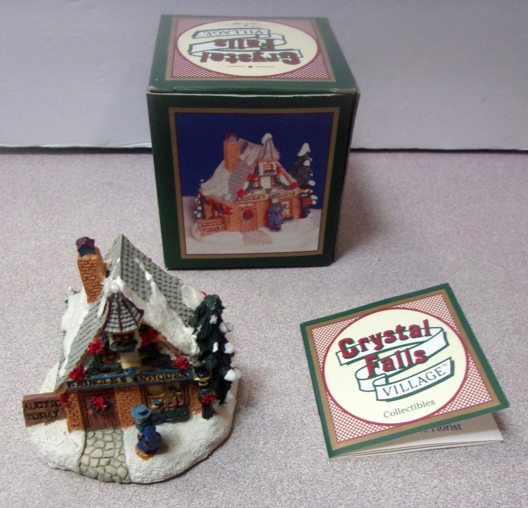 Crystal Falls Christmas Village “Kringle’s Antiques” Vintage 1995 #585008