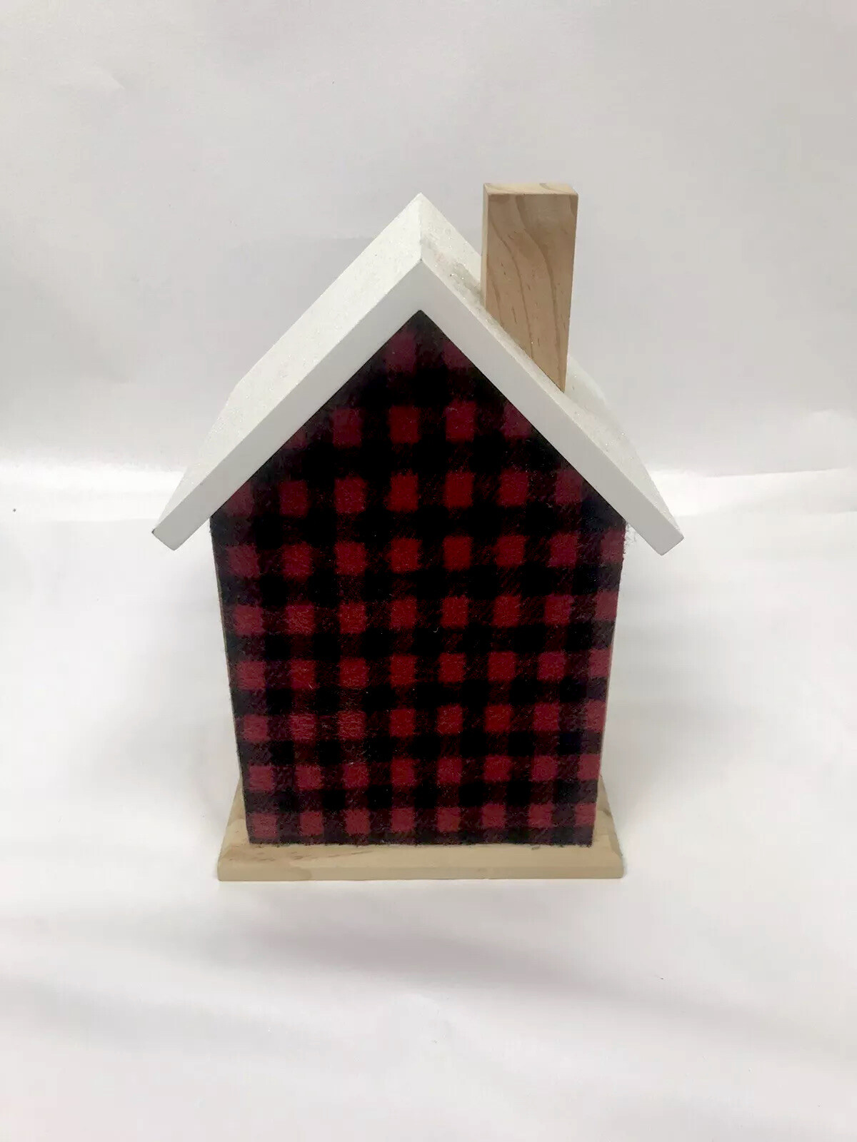 Christmas snow house table decoration plaid pattern new