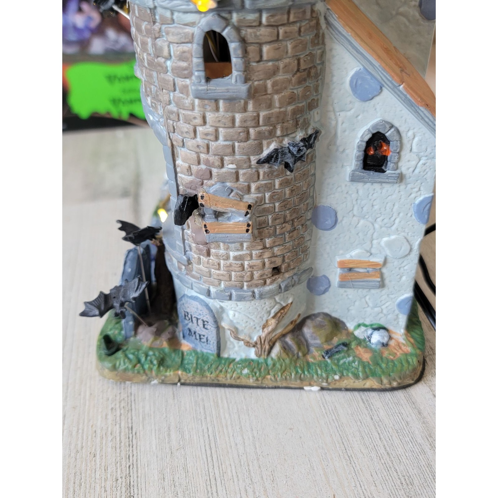 Lemax Vampire Bat Aviary 2011 spooky town Village accessory Halloween