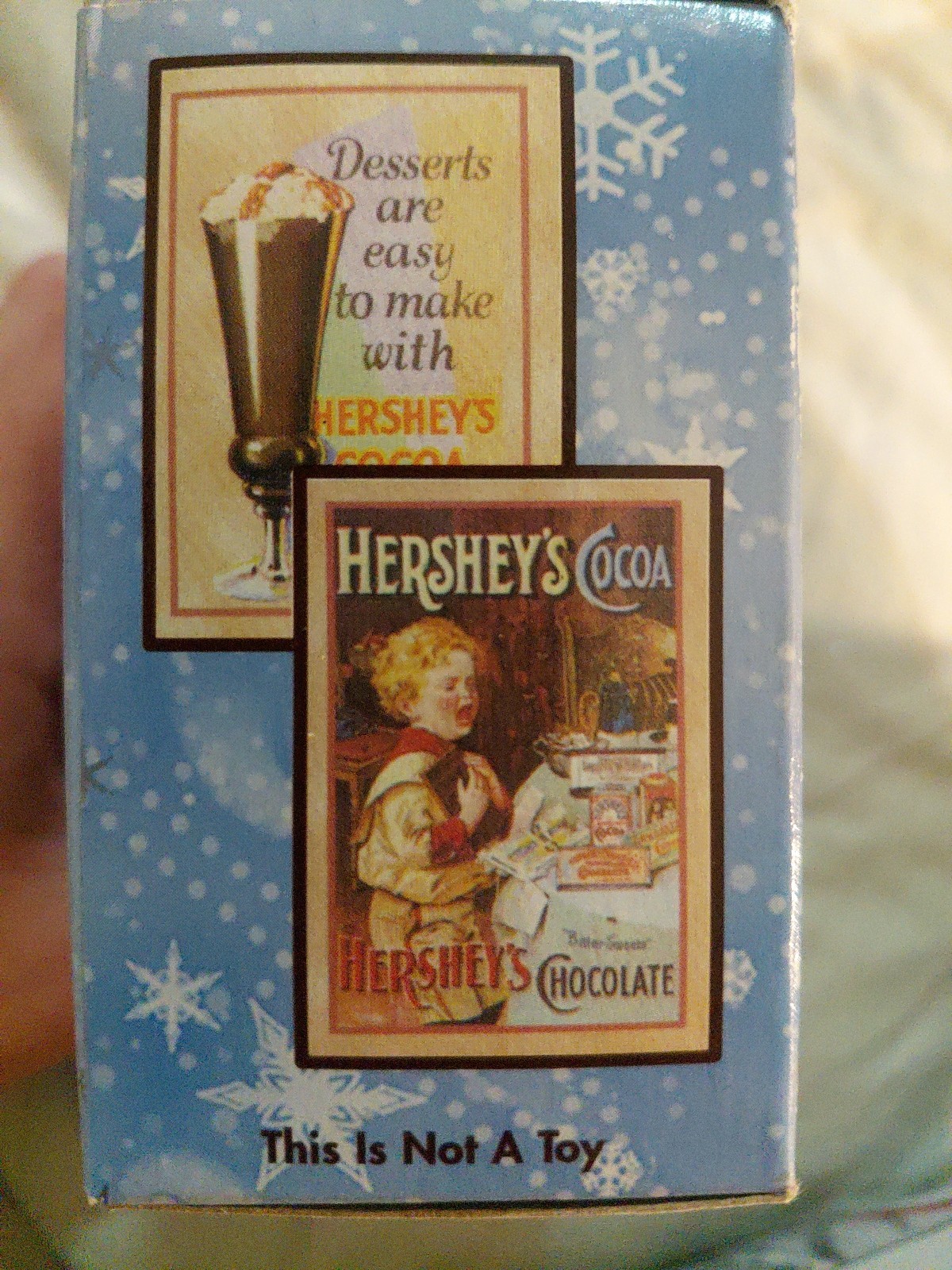 Vintage 2001, Hershey’s Holiday Village, Delivery Cart” Figurine. *Cart Only*