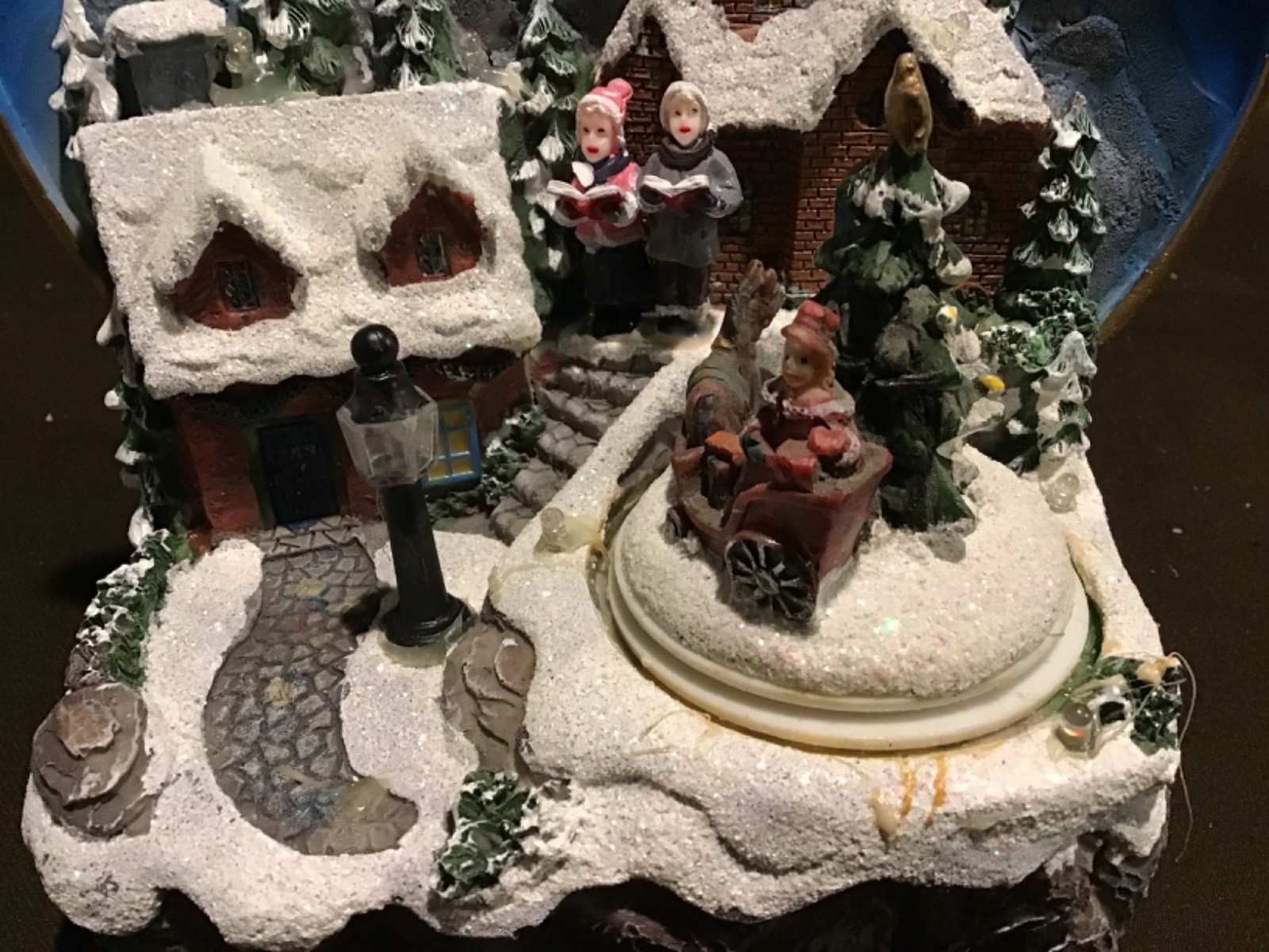 Beautiful Gerson Lighted Holiday Village With Moving Scene #2355150