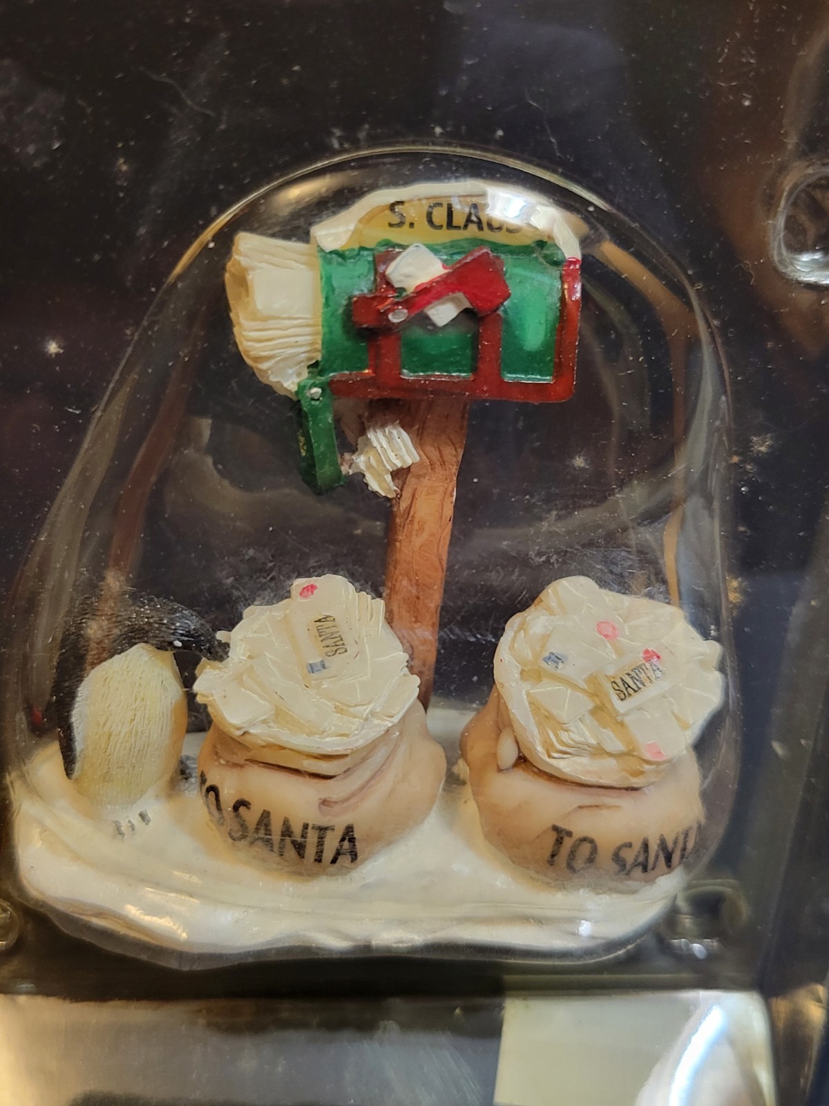 Lemax Christmas Village Town Village Santa’s Mailbox 64463 Penguin North Pole