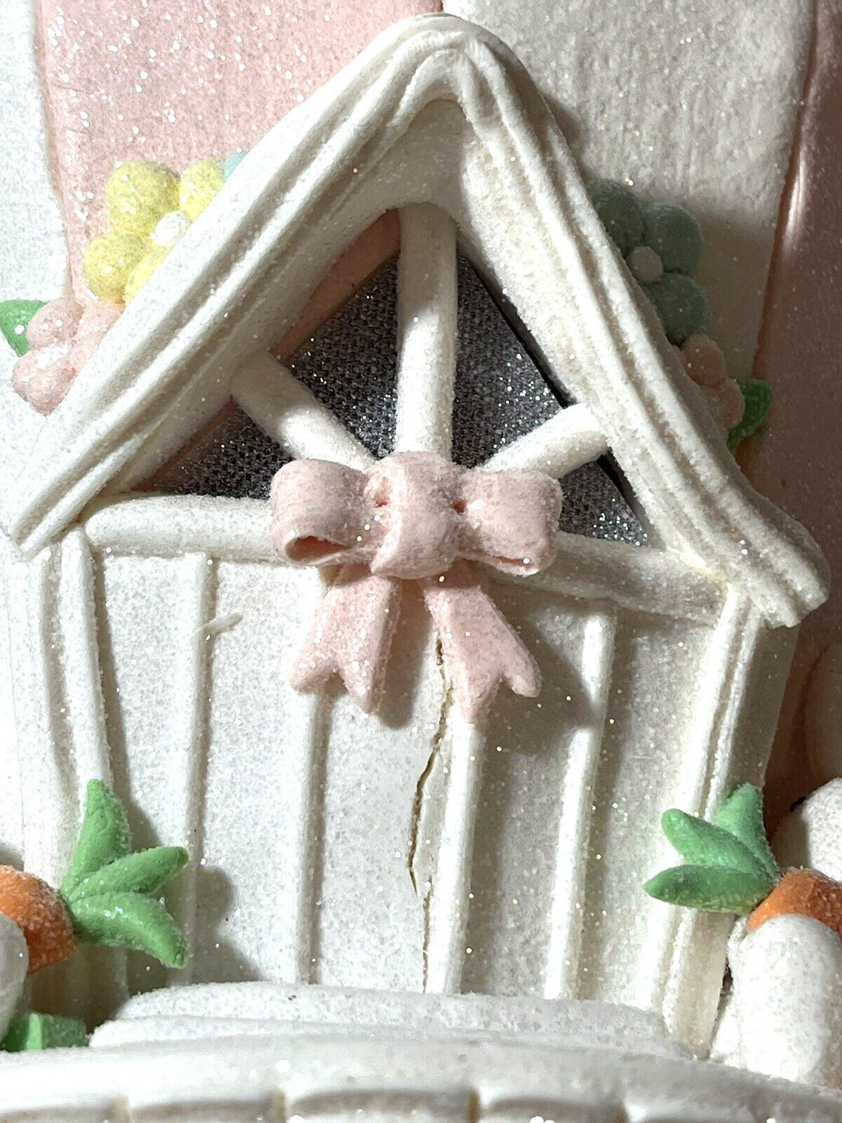 Cupcakes And Cashmere Easter Bunny Pastel Gingerbread Light Up House READ