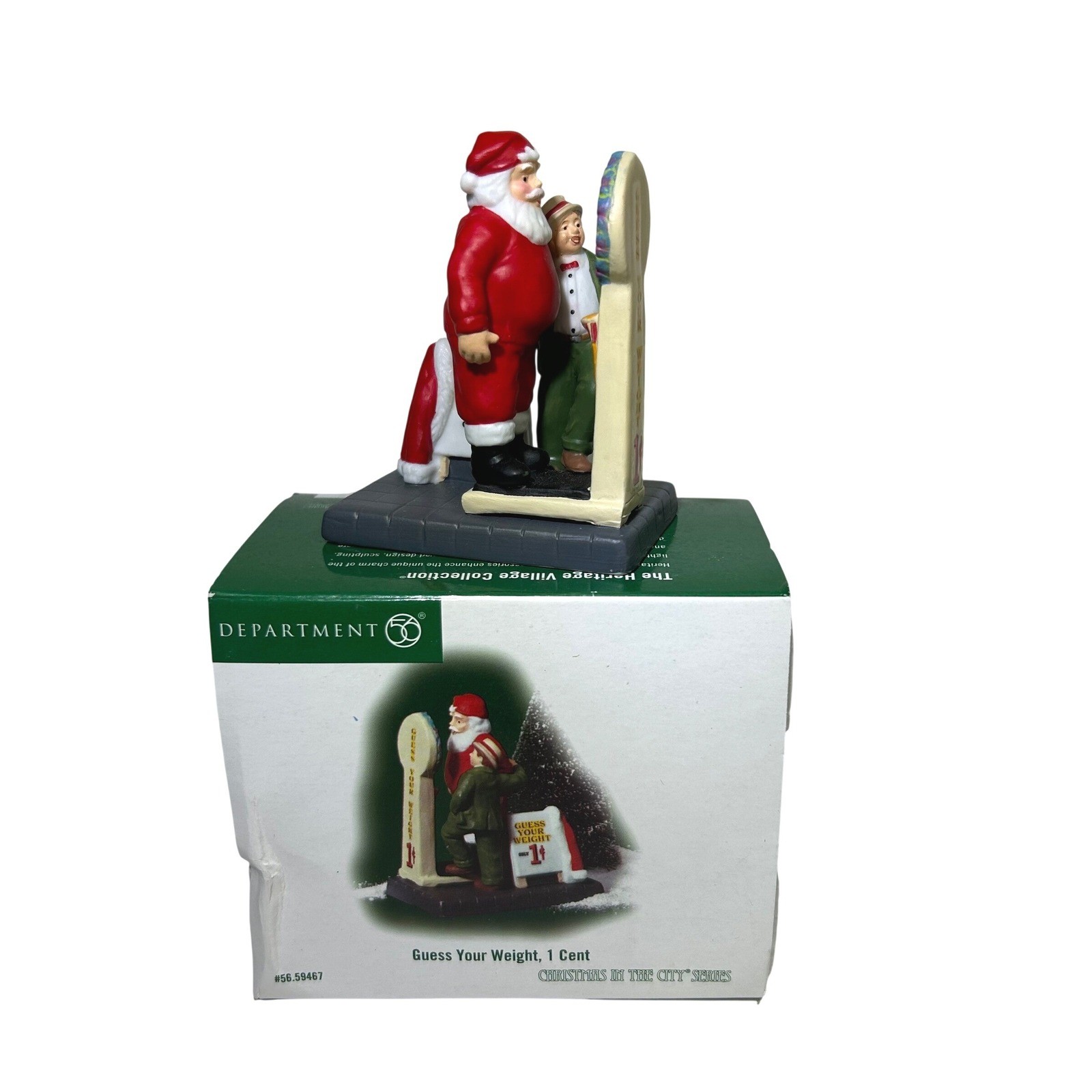 Department 56 Christmas in the City Guess Your Weight 1 Cent Santa 56.59467