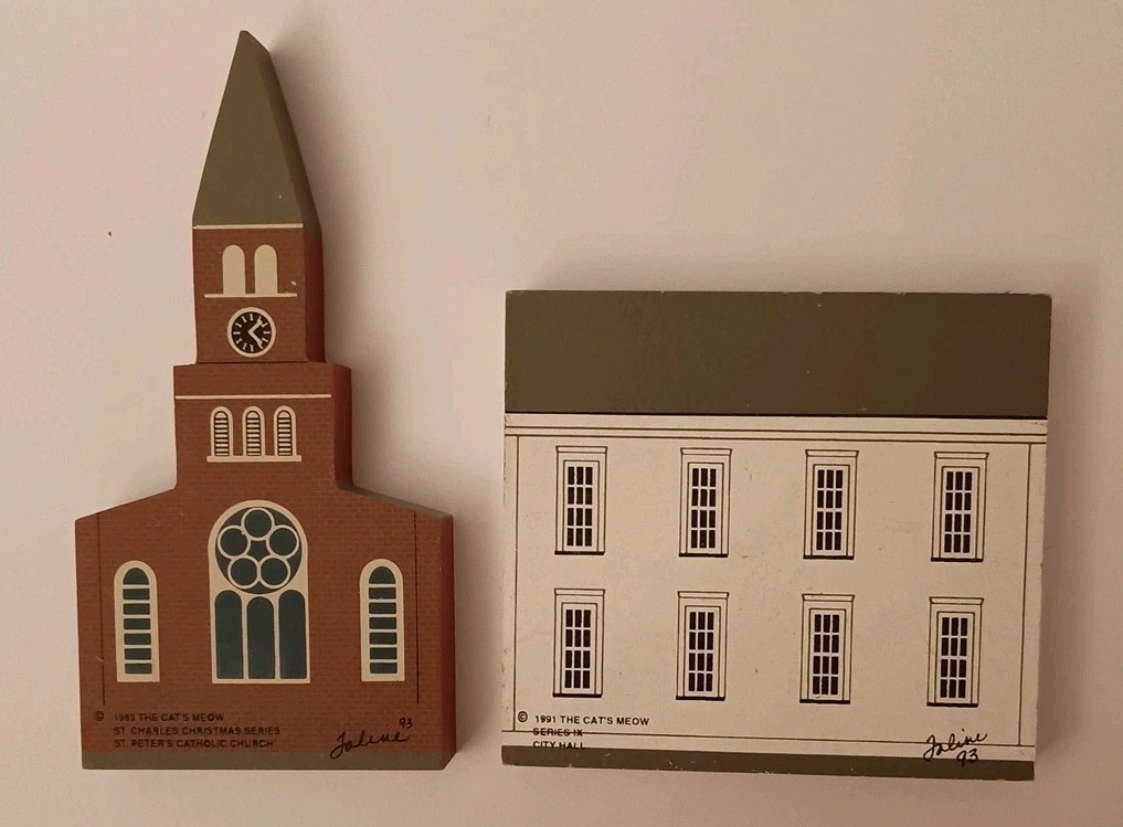 Cat’s Meow Village Lot of 20 Pieces Buildings & Accessories 1988-1996