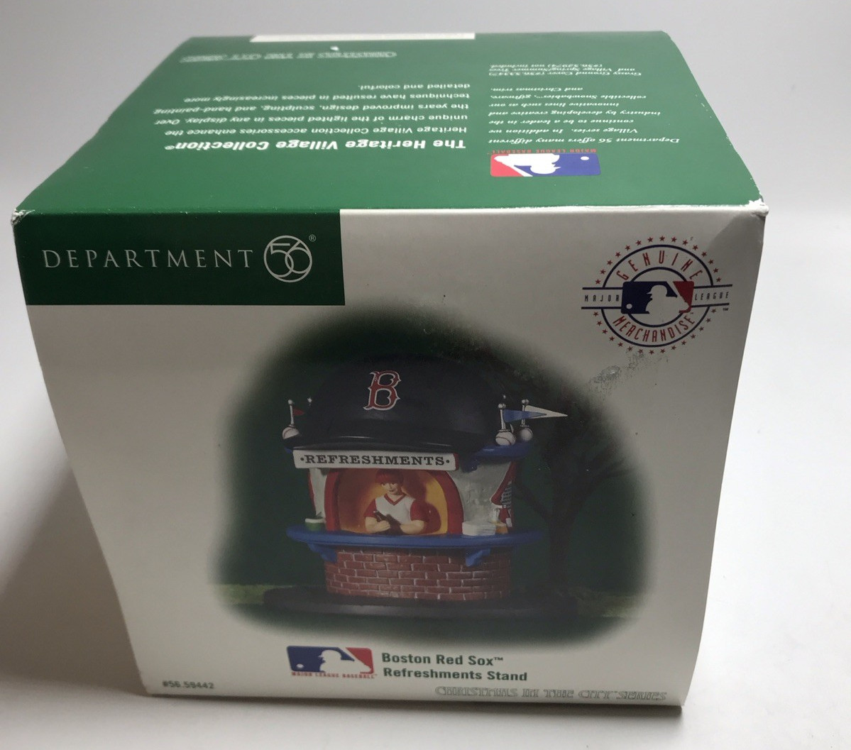 Dept 56 Boston Red Sox MLB Refreshment Stand 2004 Figurine