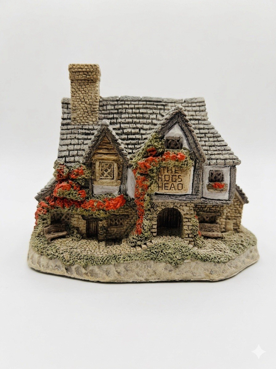 David Winter Hogs Head Beer House 1985 Hand Painted John Hine Studios Boxed UK