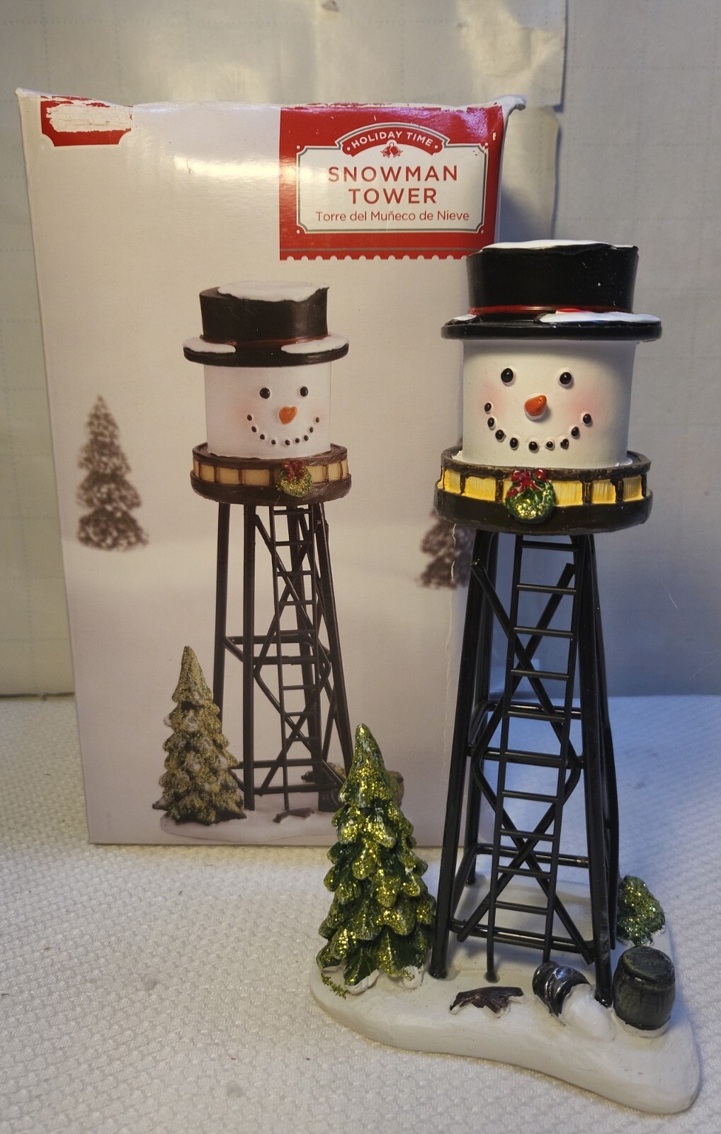 RETRO HOLIDAY TIME “SNOWMAN TOWER” TABLE ACCENT