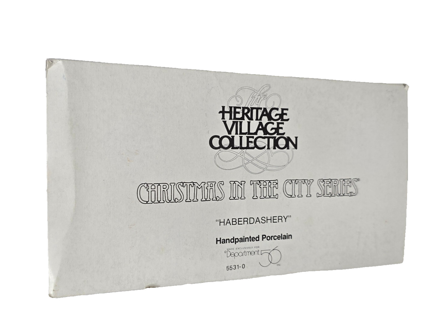 Dept 56 Christmas in the City Haberdashery Edward’s Men’s Clothing Store