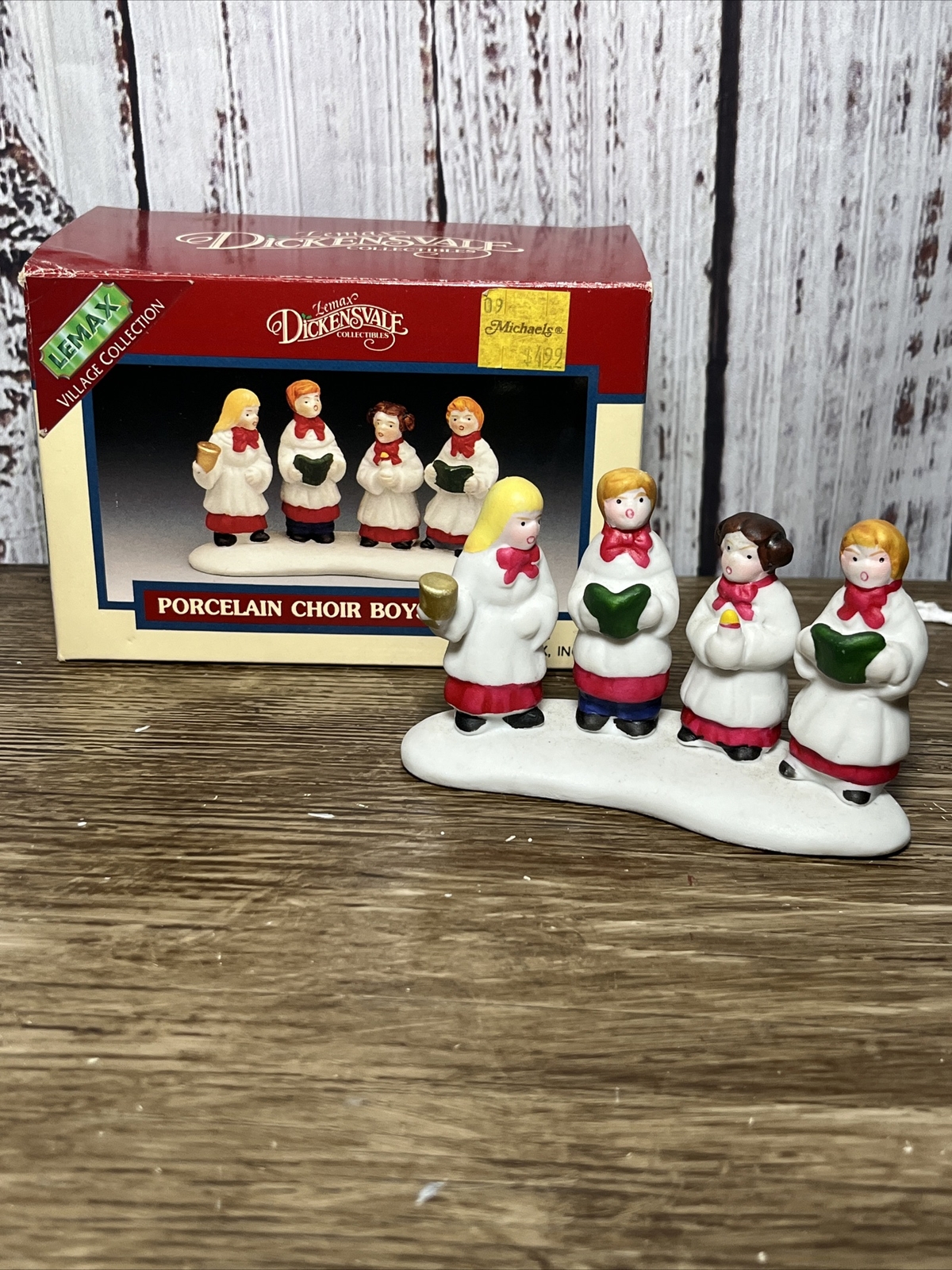 Vtg 90s Lemax Village Figurines Choir Boys & Girls Forgotten Summer Christmas