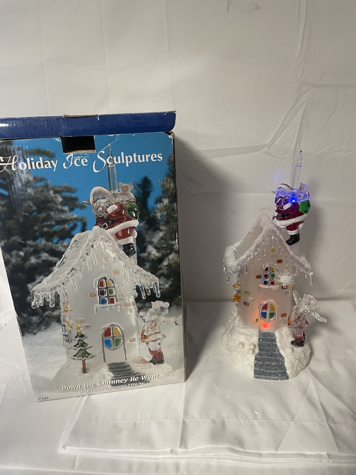 Heritage Mint Holiday Ice Sculptures Down The Chimney He Went ColorChange Effect