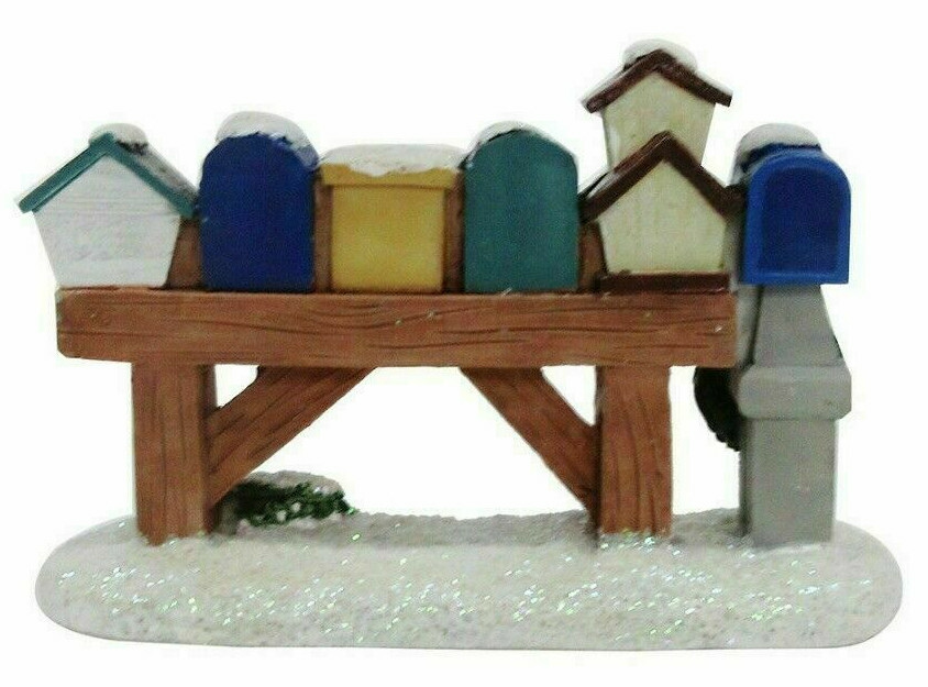 St. Nicholas Square Mailbox Row Kohl’s Christmas Village NEW in Package