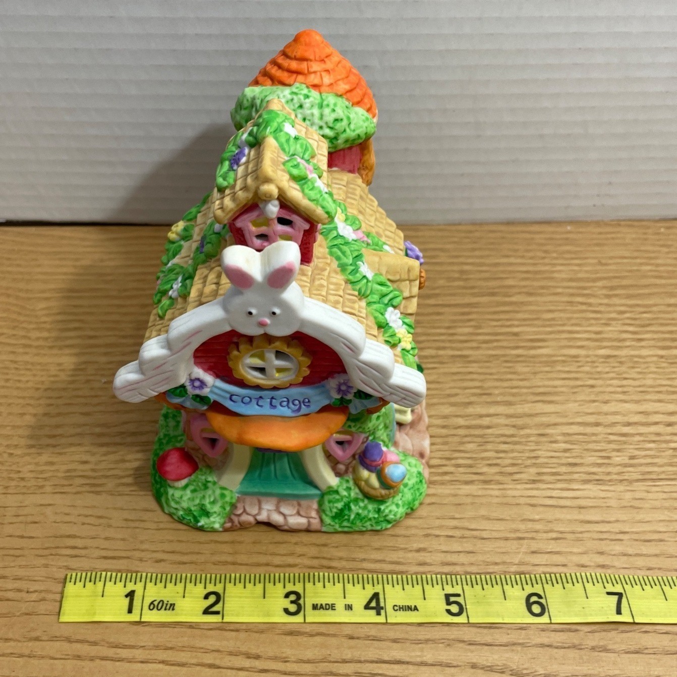 Vtg Cottontale Cottages Rabbit Cottage Easter Bunny Village House Joann Fabrics